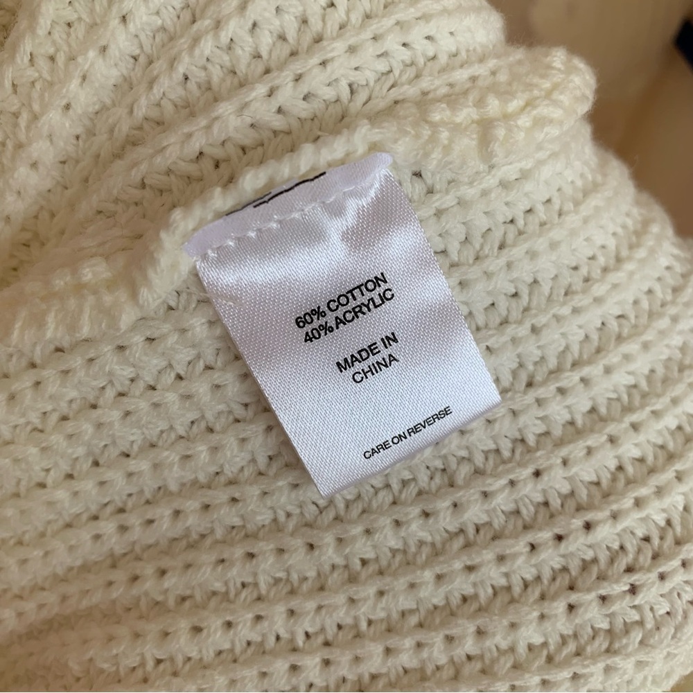 New York & Company Long Sleeve Crochet Yoke Sweater - Picture 5 of 5